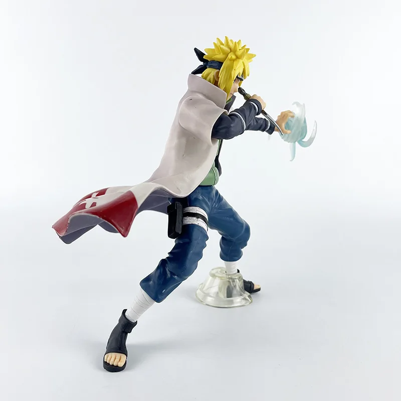 22CM Anime Naruto Namikaze Minato Mode Rasengan Battle Form Model Uchiha Sasuke Toy Gift Collection Aciton Figure Kakashi