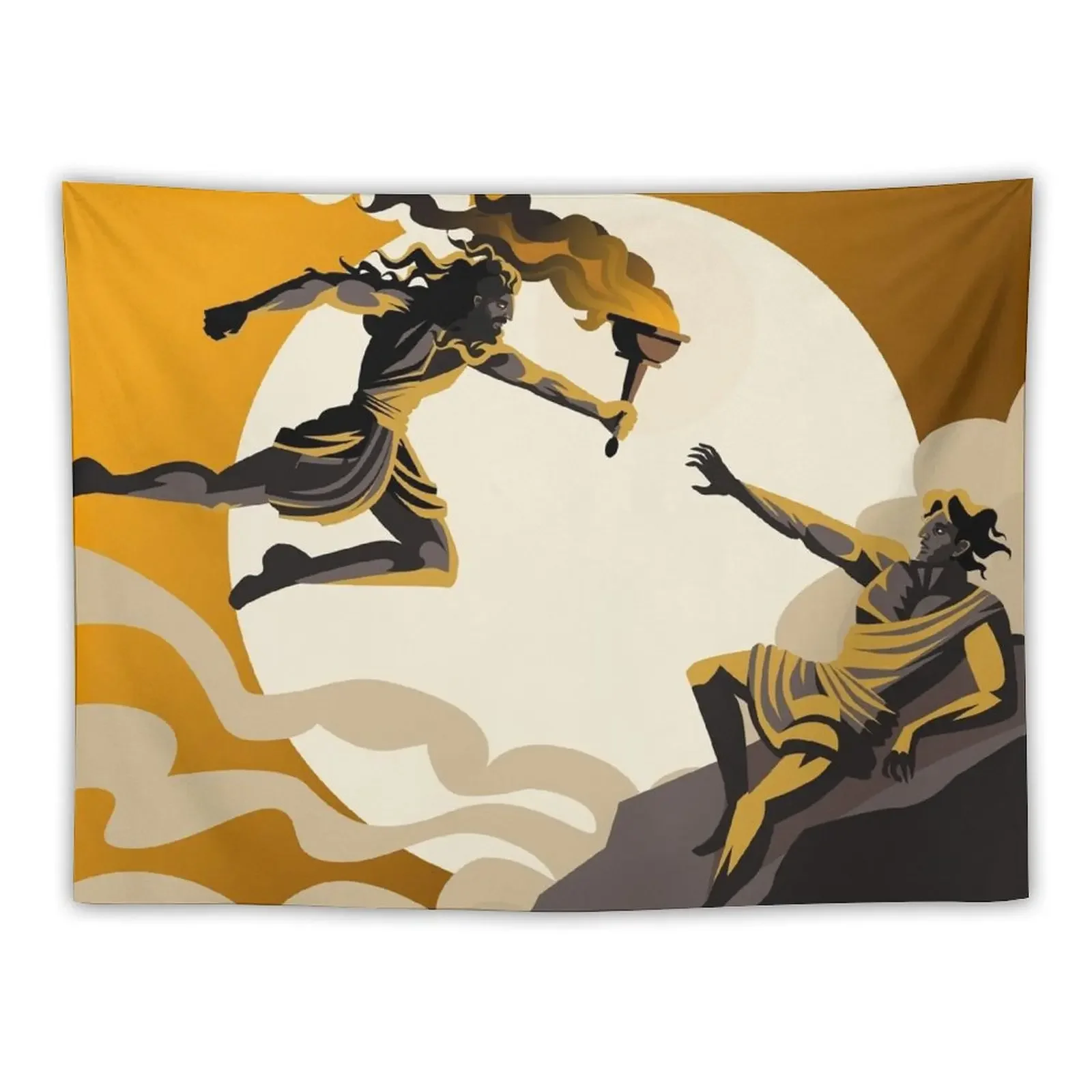 

prometheus stealing fire greek mythology Tapestry Room Decoration Accessories Room Decorator Tapestry