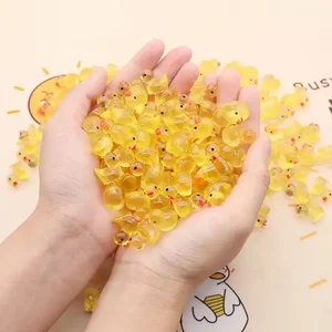 Luminous ornament of the yellow duck duck, diminished figures, tiny duck, fairy garden, landscape, fairy, home decoration, 100 pcs, 50pcs 8 Main Fairy Sales for Decoration - №6