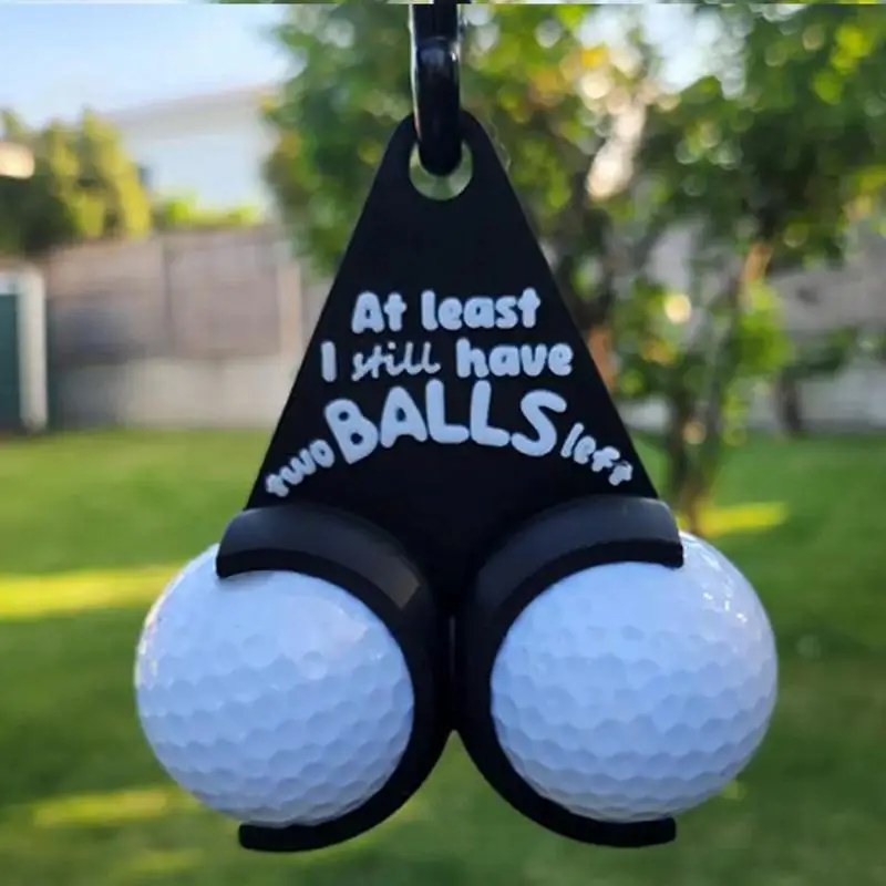 Divertido soporte para pelota de Golf para bolsa, soporte pequeño para transporte de pelota de Golf, soporte portátil para pelota de Golf para hombres y mujeres, soporte para broma de pelota de Golf