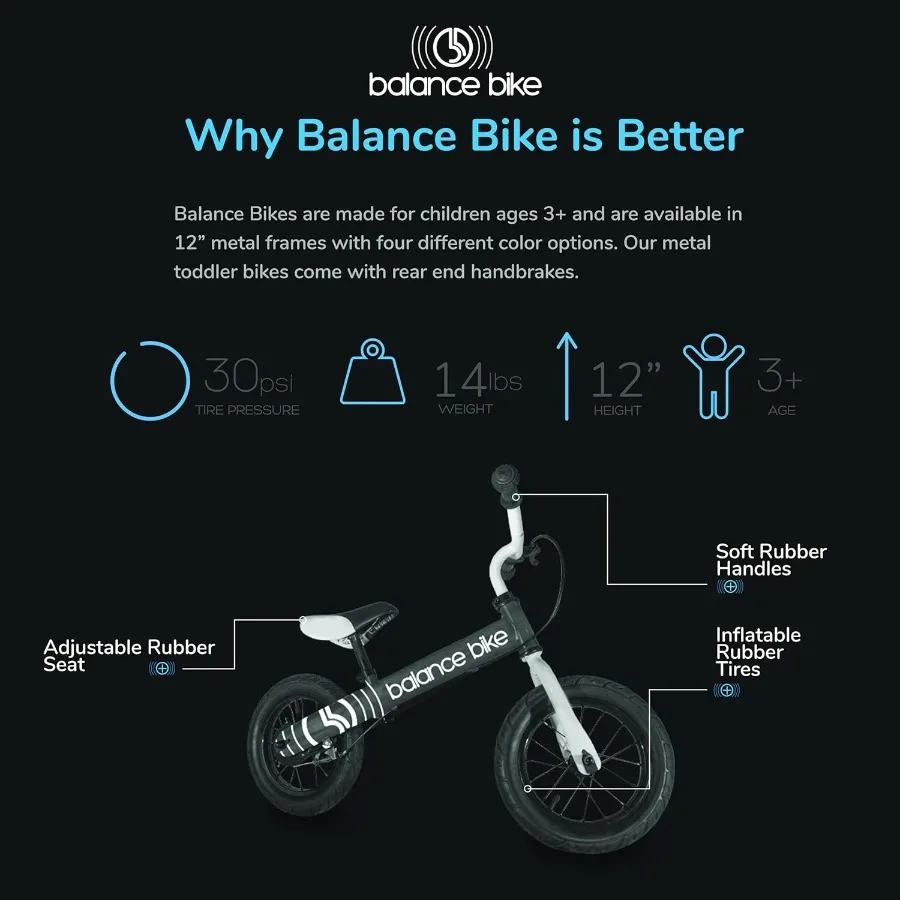 子供用バランスバイク、親御さんからも信頼されています |   調節可能で快適なシート、耐久性のあるタイヤ、対象年齢3～6歳