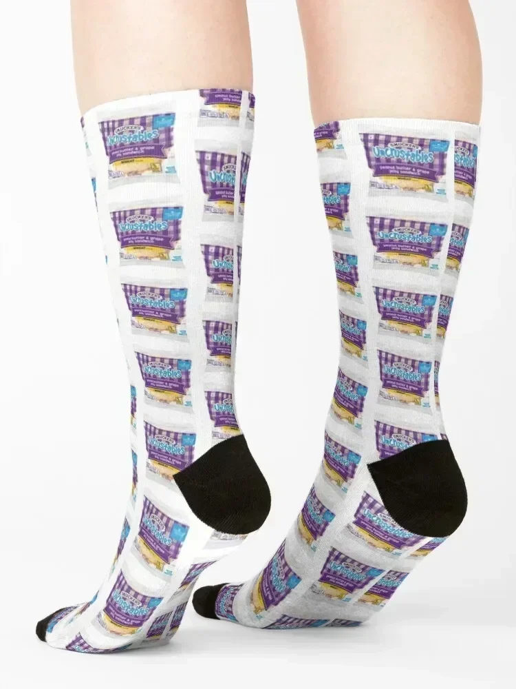 Uncrustables Socken ästhetisch mit Aufdruck Run Stockings Mann Socken Herren Damen