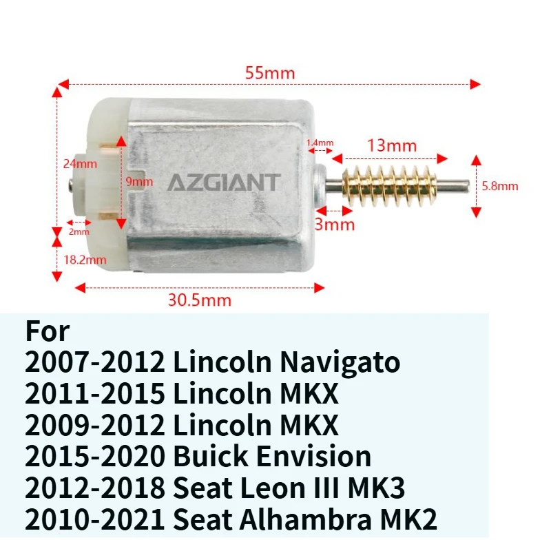 

For Lincoln Navigato MKX Buick Envision Seat Leon III Alhambra Car Side Wing Rearview Mirror Folding Electric Motor Repair Power