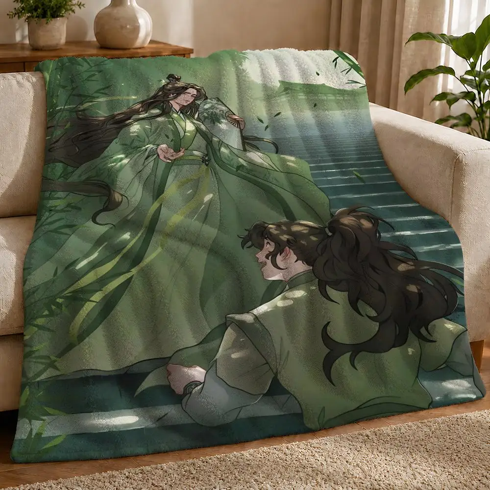 The Scum Villains Self-Saving System Throw 1pc Flannel Blanket Soft Lightweight Warm Cozy For Bedroom Sofa Bed