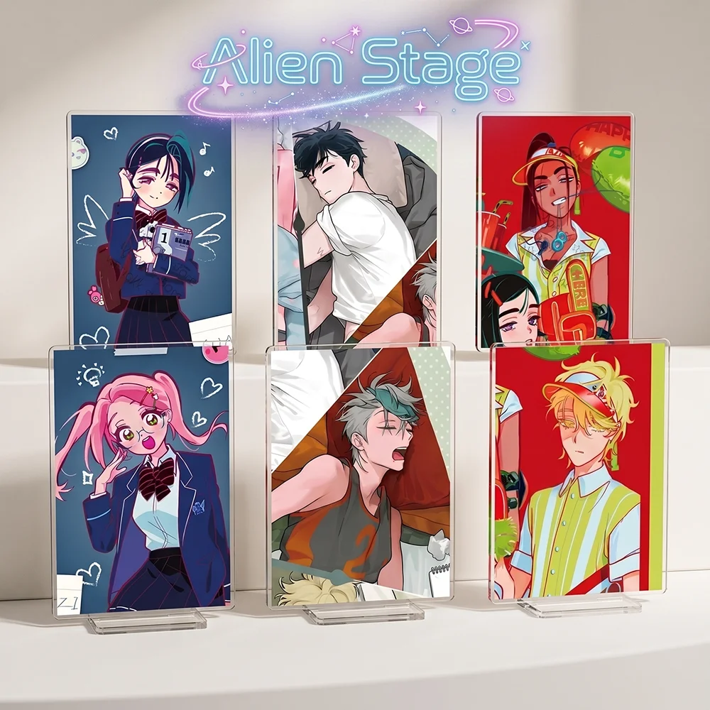 Alien Stage Mizi Till Ivan Luka Sua Hyuna 15CM Cute Anime Acrylic Stand Keychain Room Decoration Desk Decor Collect Gifts