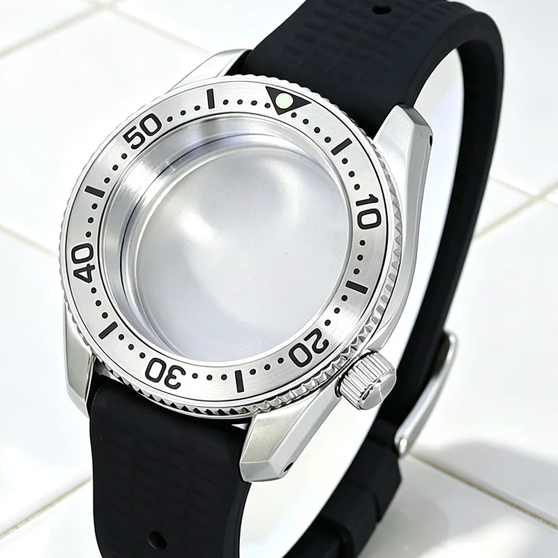 42mm 62MAS Watch Case NH35 Strap With AR Sapphire Glass Parts For SPB185/SPB187 NH35 NH36 NH34 NH70NH72 Movement Watches For Men