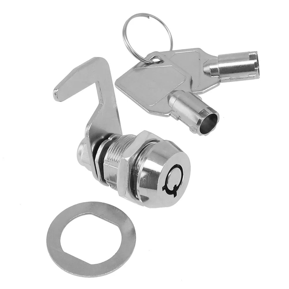 Lock Cam Locks Lock +Keys Hook Cam Lock Cylinder Silver Tool Box Tubular Zinc Alloy 90 Degree Copper Brand New