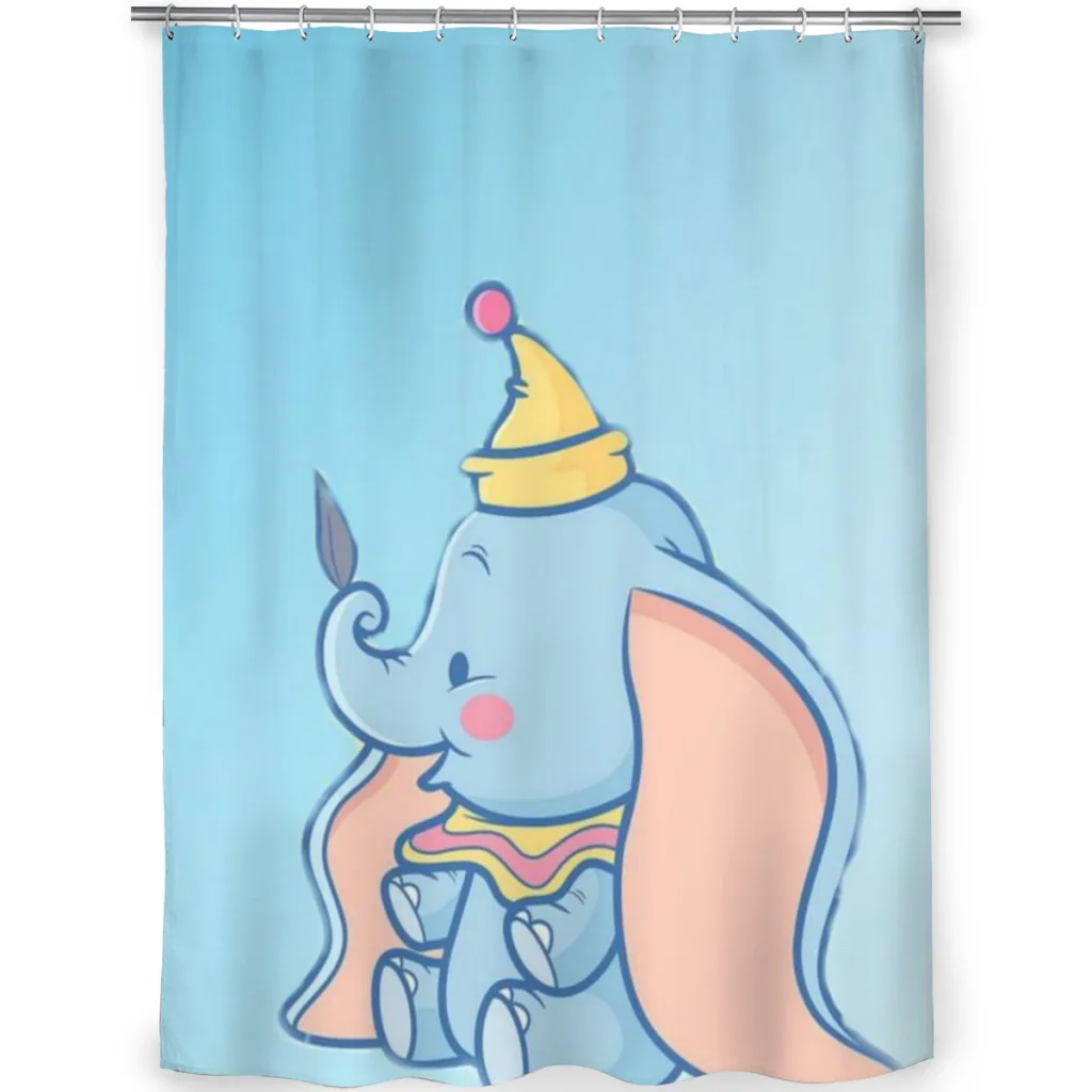 Dumbo Bathroom Shower Curtains Waterproof Bath Curtain Household Decoration