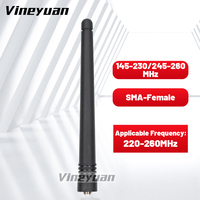 (220-260MHZ) SMA-Female Antenna For Baofeng UV-5RIII UV-S9 UV-82T BF-A58S BF-F11 Universal Walkie Talkie FM/145-230/245-260MHz