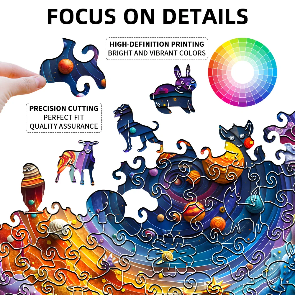 Wyruszaj na niebiańską przygodę z wygodą w domu dzięki naszemu puzzli kosmicznemu dla dorosłych z Układu Słonecznego. Ta maszyna o pojemności 1000 sztuk