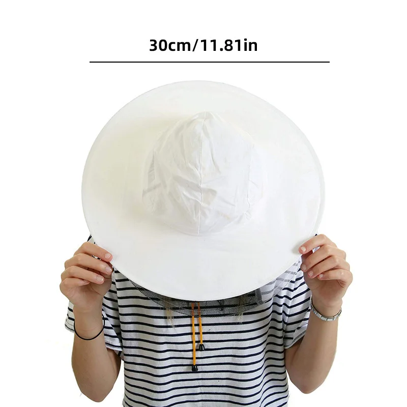 Beekeeping Hat Beekeeper Hat Professional Bee Suit Head Protection Breathable Beekeeper Helmet for Hive Inspection YFPS01
