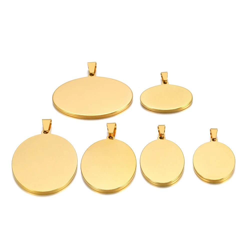 5 Stück 13*18mm goldene ovale Rohlinge für Anhänger, Fassungen für 18/25/30/35/40mm Cabochons und Kameen, Schmuckherstellungszubehör – Detail 4