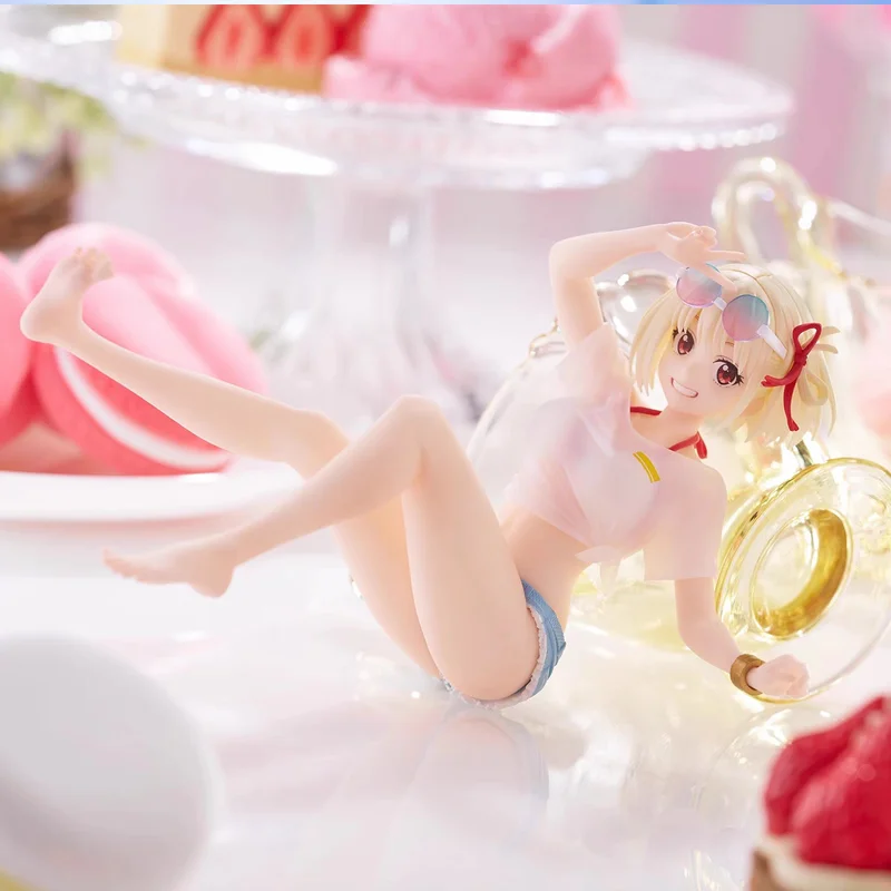 

Lycoris Recoil Swim Ring Swimsuit Hawaii Prize Action Figure Room Desktop Decoraction Anime Merch Toy Model Festival Gift