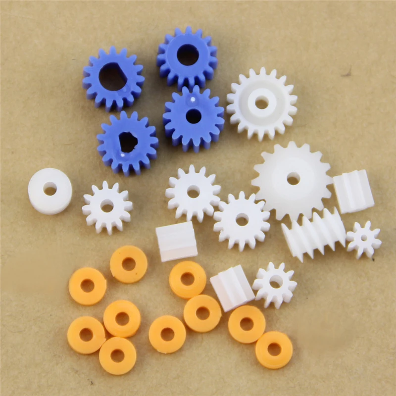 367D 16 Kinds Shaft Gears Spindle Gears Gear-B 2MM 2.3MM 3MM 3.17MM 4MM Worm Plastic
