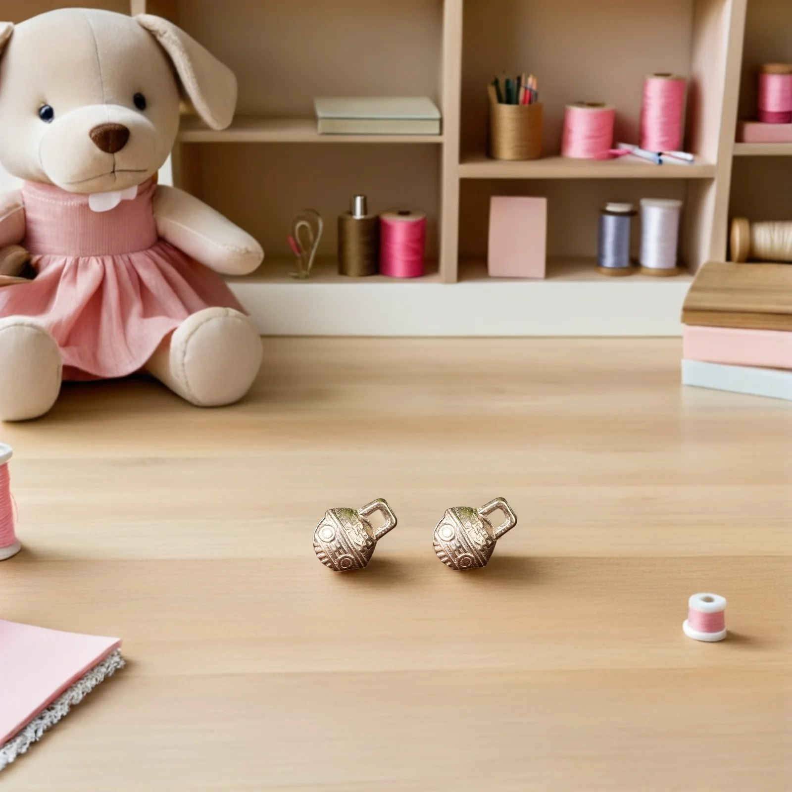 

30Pcs Vintage Bronze Tiger Head Jingle Bells DIY Copper Bells Accessories Clear Sound for Wind Chime Jewelry Making