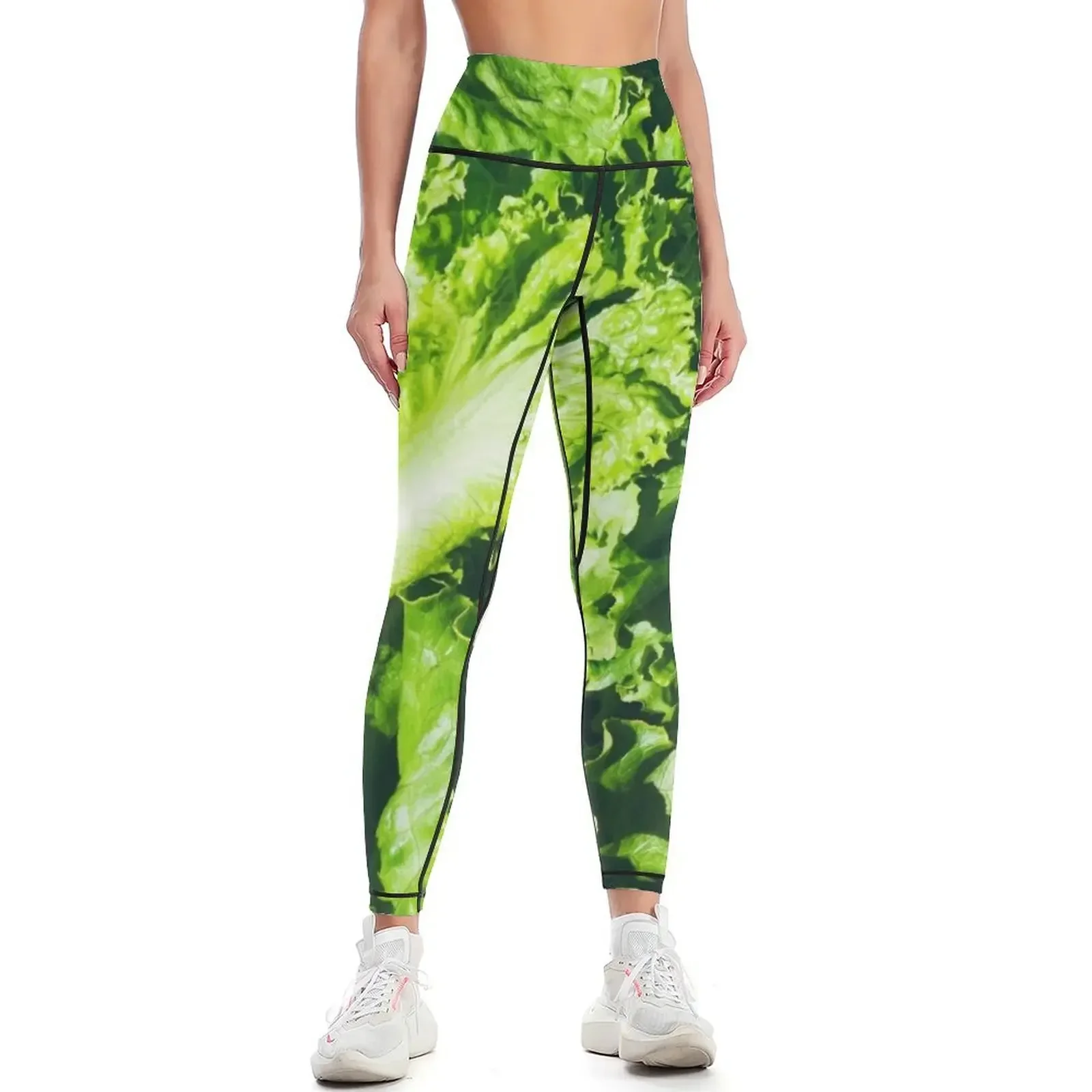 

Ingredients: Overhead View Of Leaves Of Green Leaf Lettuce Leggings sporty woman push up Golf wear Womens Leggings