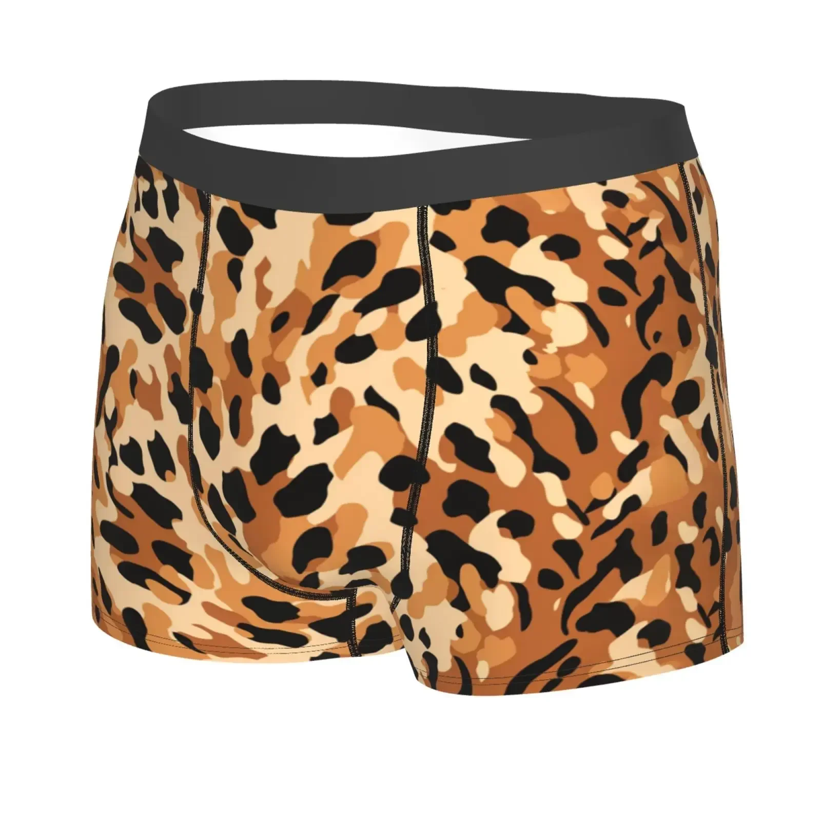 Leopard Print Series Pattern Men Underwear Boxers Breathable Mens Boxershorts Men's Panties Underpants Man Boxers Briefs Trunks