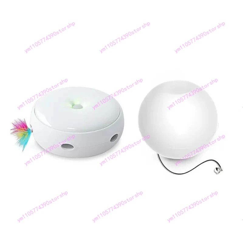 Donut Smart Automatic Teaser Electric Feather Interactive Toy Self Entertainment Pet Playing Equipment Replacement Accessories