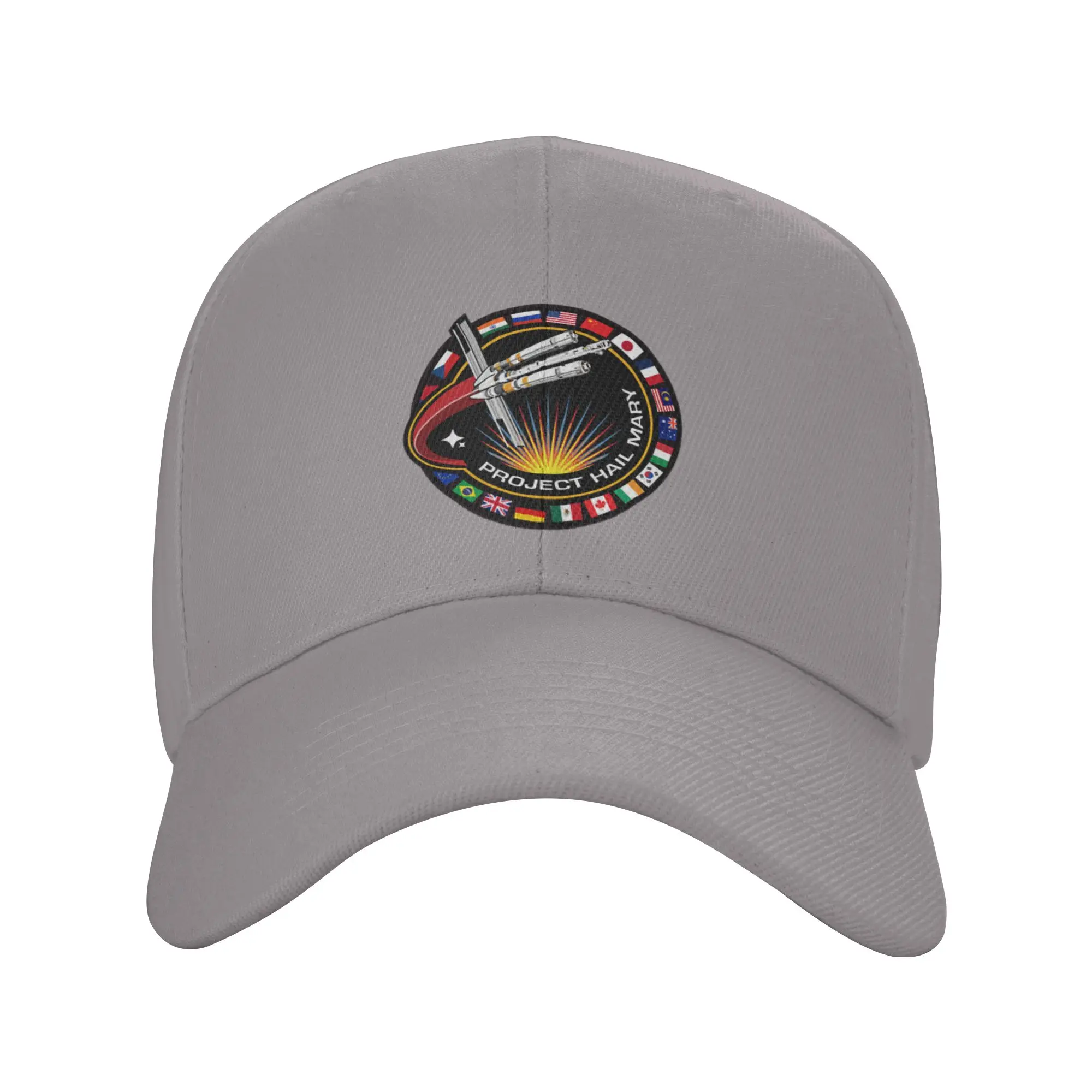 Hot Sale Project Hail Mary Mission Patch With Countries Baseball Cap  Fashionable Brand Men Caps  Skateboarding Brand Men Caps
