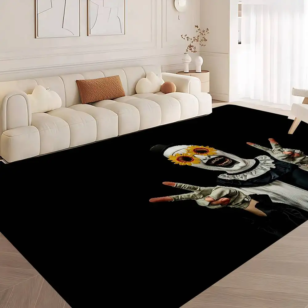 Horror Movie Terrifiers Floor Mat INS Style Soft Bedroom Floor House Laundry Room Mat Anti-skid Household Carpets