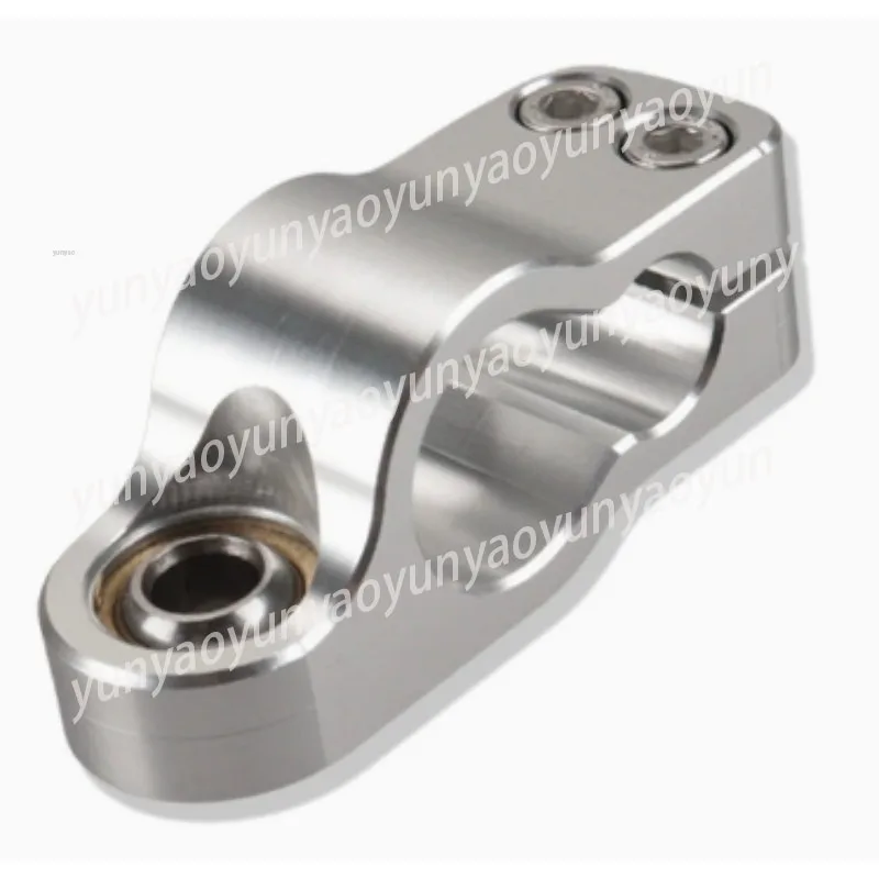 Motorcycle Steering Damper Mounting Kit, Titanium Ruler Bracket Fixture Adapter, Retrofitted Universal Fixed Base