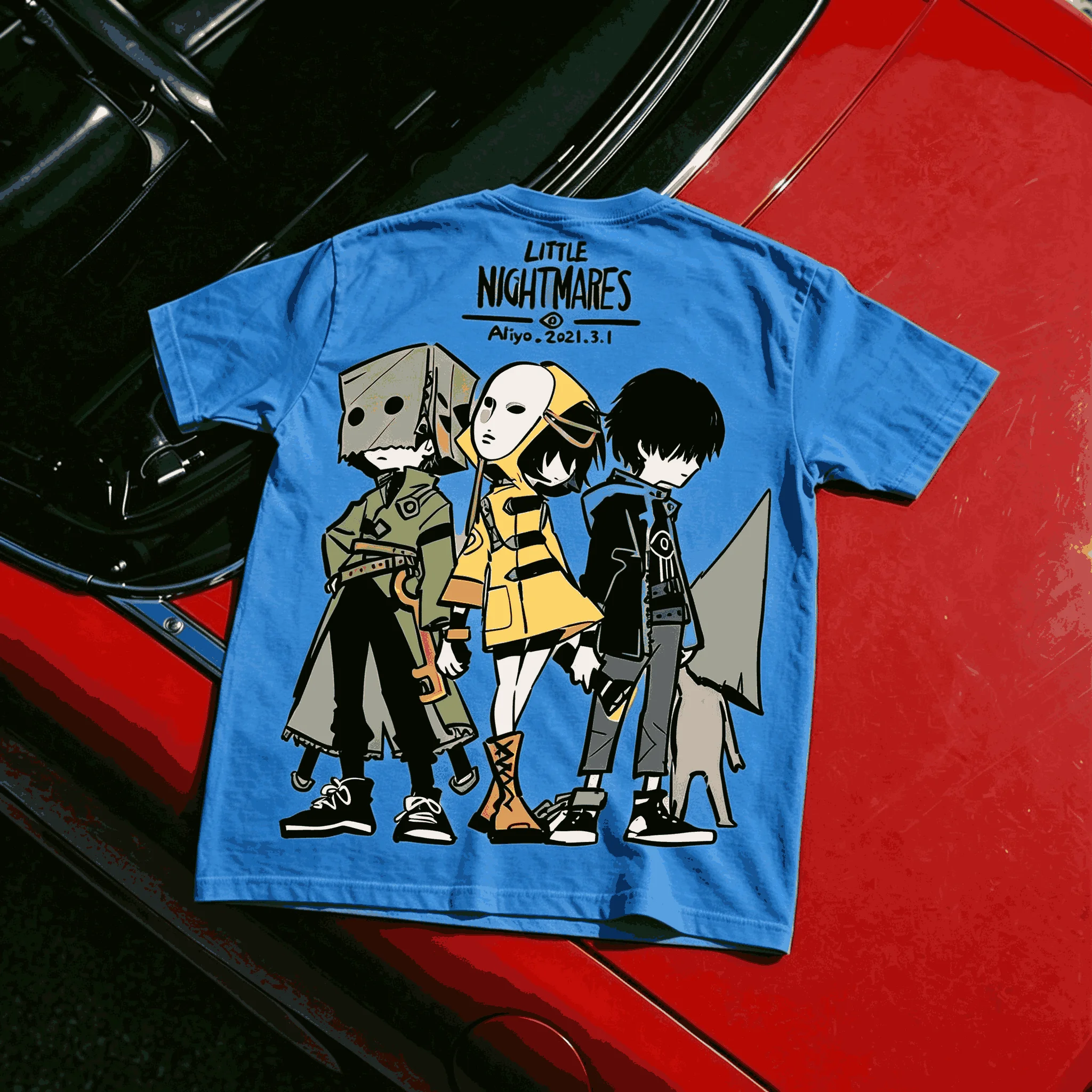 Little Nightmares Anime Lover Oversized Unisex Streetwear Trendy Cotton T-shirt New Model Fashion Hip Hop Street Couples Classic