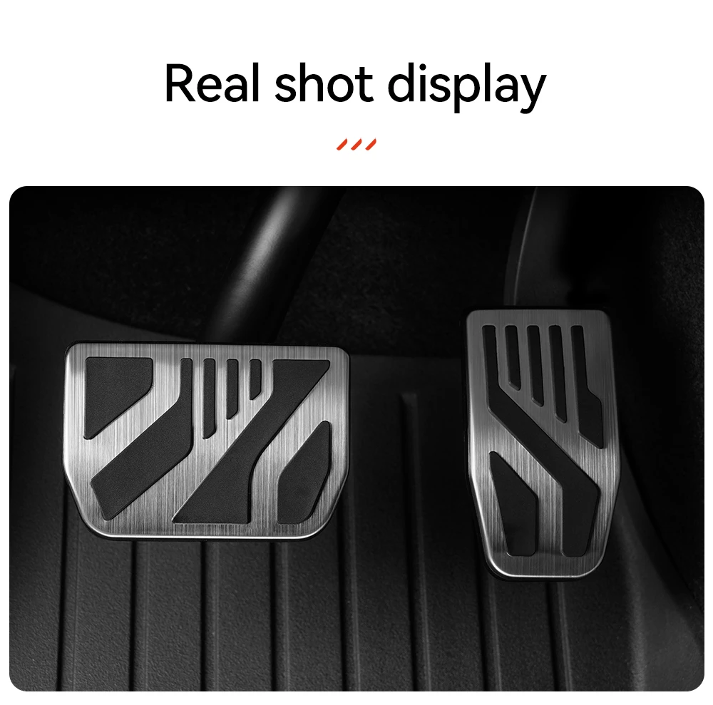 YZ Für Tesla Model 3/Y/YL Highland Juniper 2017-2026 Aluminiumlegierung Fußpedal Gaspedal Bremspedal Pedalabdeckung – Detail 11