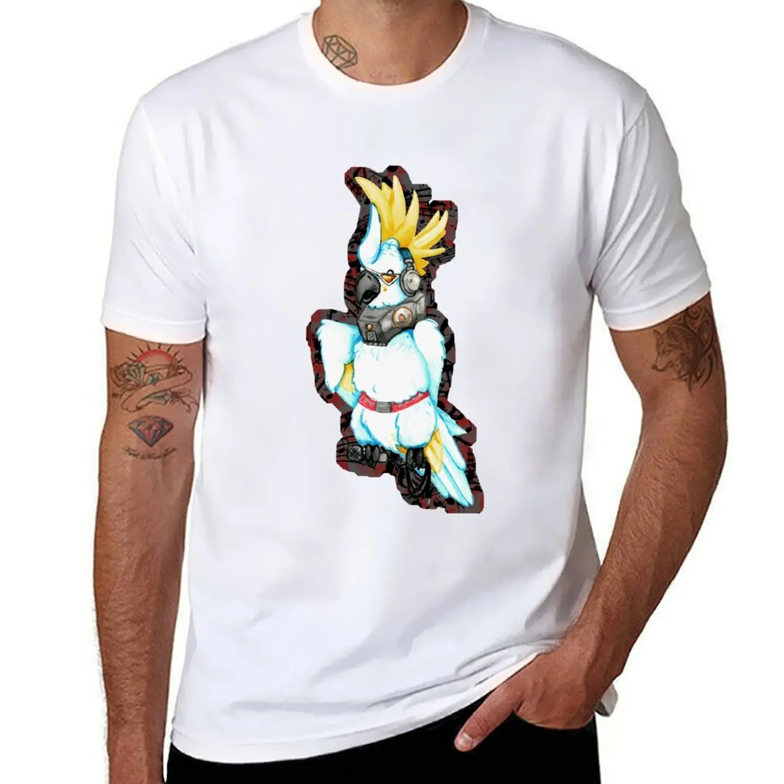 

Present Mic Cockatoo T-Shirt printed t shirts for man t shirt man casual T-Shirt