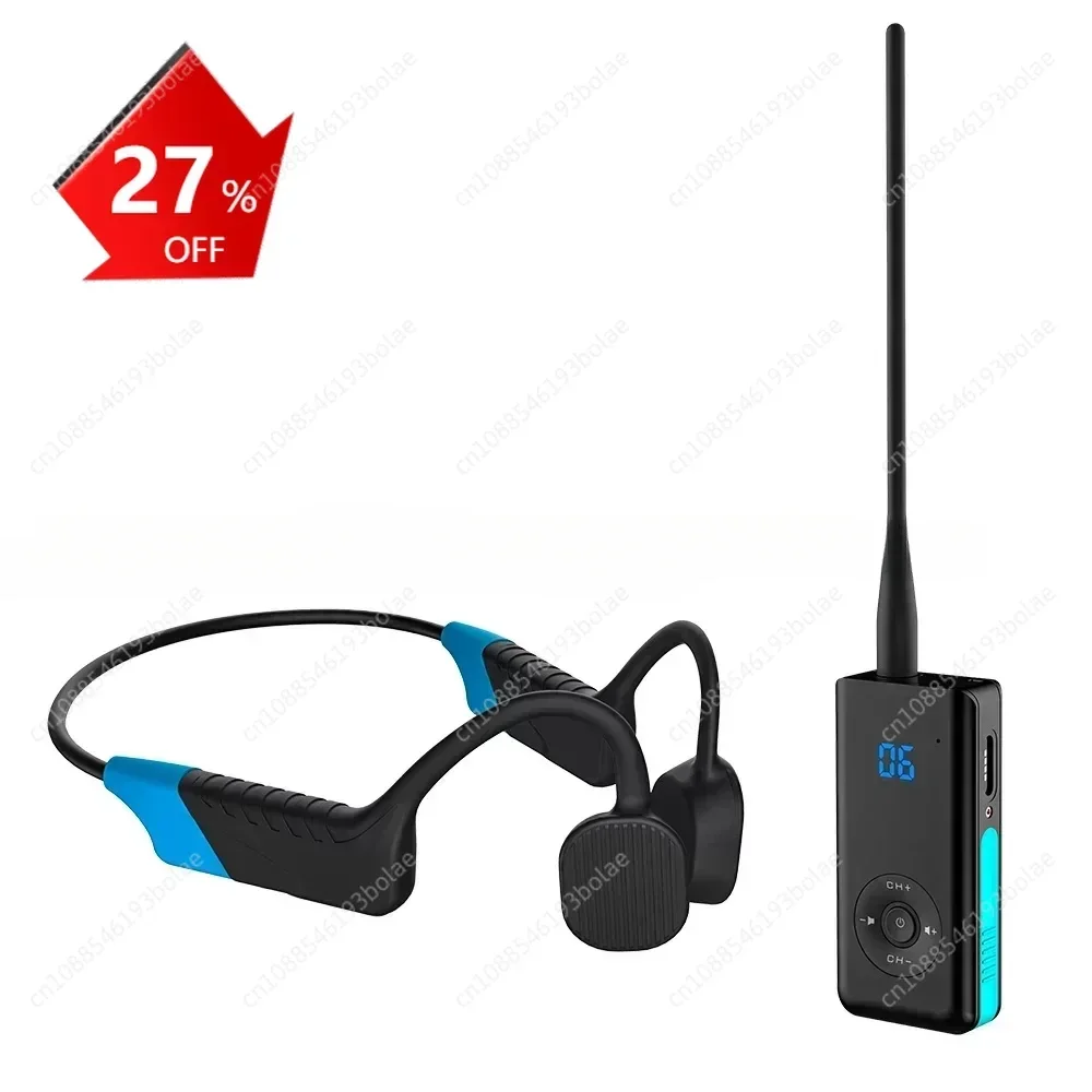 

Waterproof Bone Conduction Headphones - Wireless Bluetooth Ear Hook for Swimming Training with FM Receive