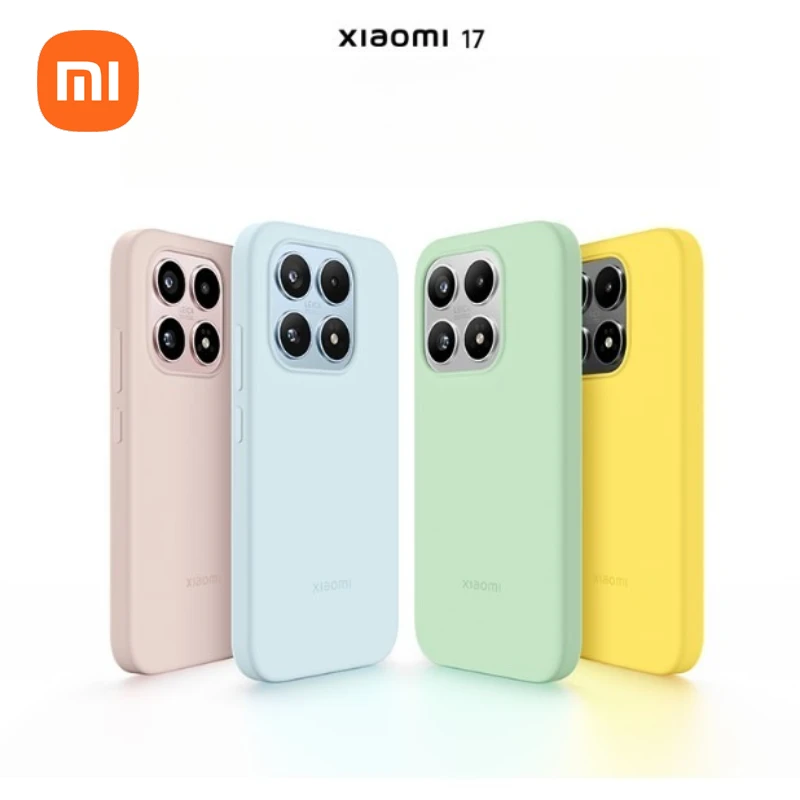 original official Xiaomi 17 Liquid Silicone Magnetic Protective Case: Skin-friendly and stain-resistant magnetic