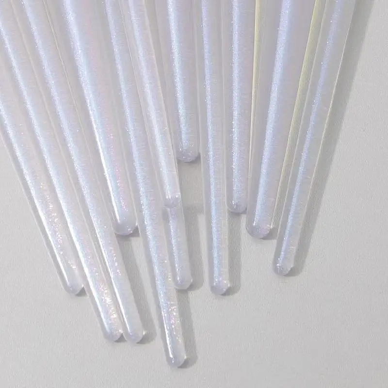 مجموعة فرش مكياج احترافية جديدة مكونة من 12 قطعة بمقبض كريستالي - مجموعة فرش مستحضرات التجميل المحمولة لظلال العيون