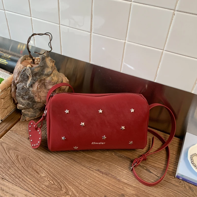 

Solid Color PU Decoration Shoulder Bags on Sale Exquisite Women's Crossbody Bags 2026 Hot Sale Youth Sweet Shoulder Bags