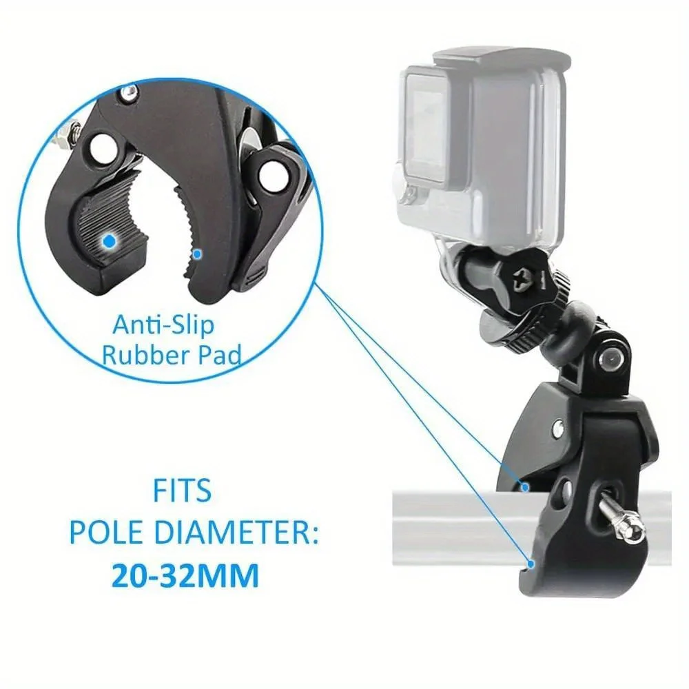 オートバイのハンドルバーマウント,Go pro,dji,insta360,sjcamホルダー,アクションカメラ,自転車ホルダー,gopro,12,11,10,9,8,7,6,5