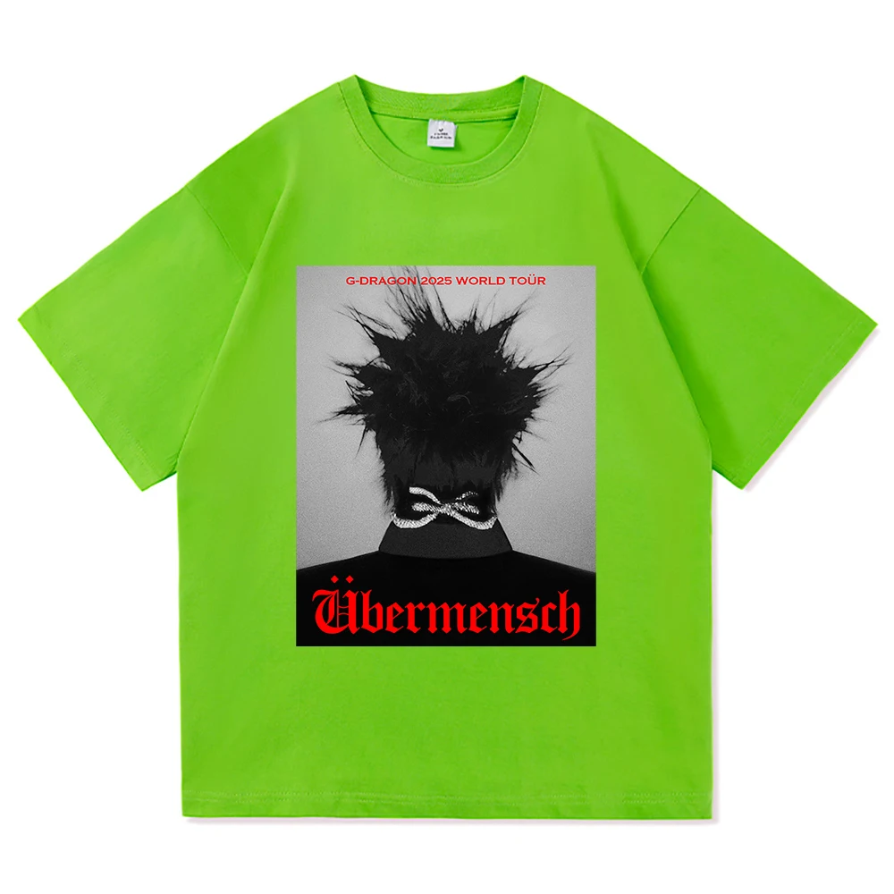 G Dragon Übermensch T Shirt Men/Women Aesthetic Funny Letter Print