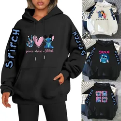 Lilo & Stitch Woman Clothing Sweatshirts Hoodie Long Sleeve Women's Sweatshirts Y2k Hoodies Clothes Stitch Disney Y2k Clothes