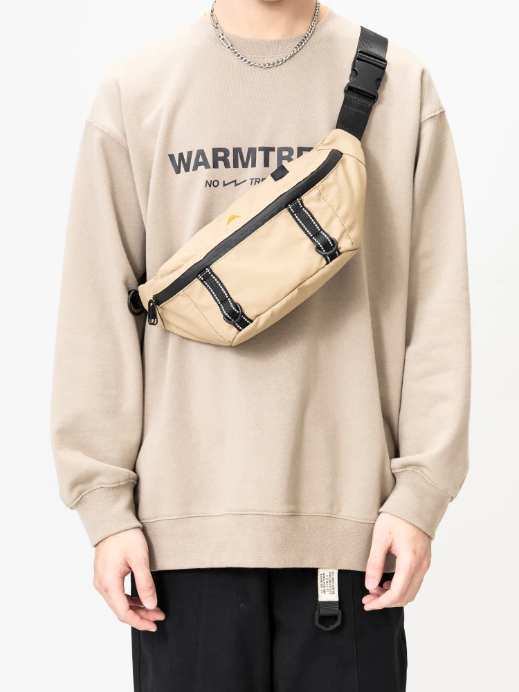 Casual Street Style Crossbody Bag Unisex Sport Waist Pack Single Shoulder Bag Small Backpack for Men And Women view 3