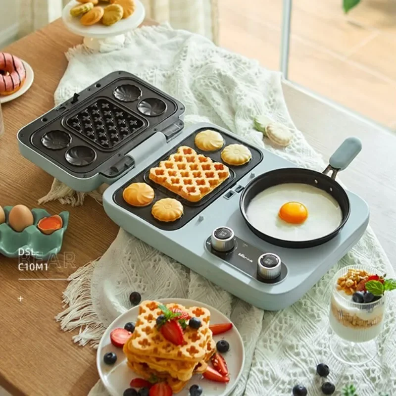 Breakfast machine, multi-functional all-in-one machine, four-in-one timer, small household sandwich maker, multi-functional pot