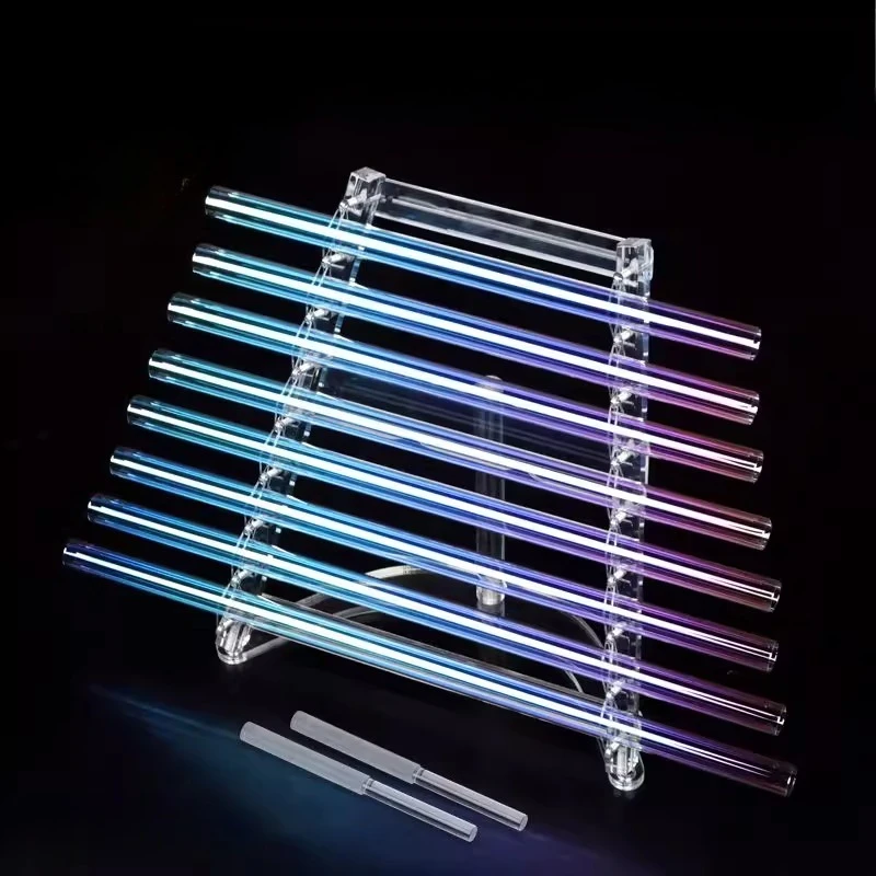 

Crystal Harp Clear Colorful Glass Pipe ASMR Sound Healing Yoga Meditation Percussion Instrument