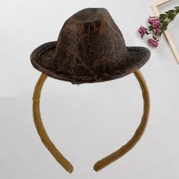 西部牛仔帽髮箍頭飾,女士時尚派對服裝配飾,適合牛仔主題派對 6 最佳銷售 牛仔角色扮演 - №5