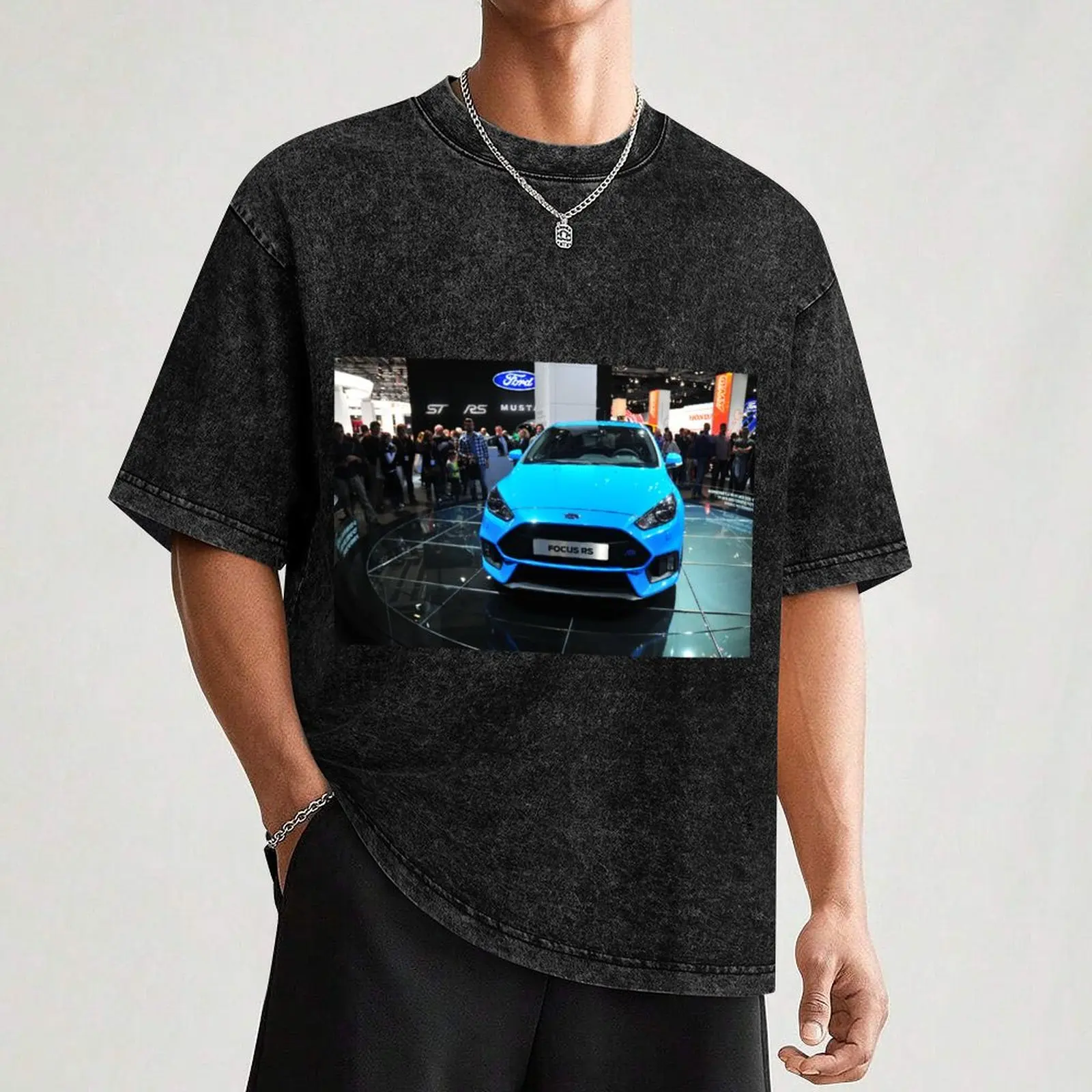 Ford Focus RS mk3 T-Shirt street wear cute tops blue lock mens designer t shirt