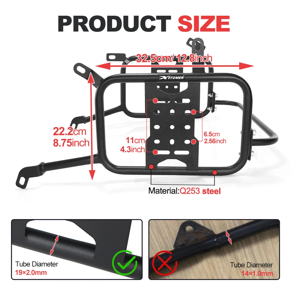 For Suzuki V-strom 800DE 2023-2025 800 Saddle Bag Support Bars