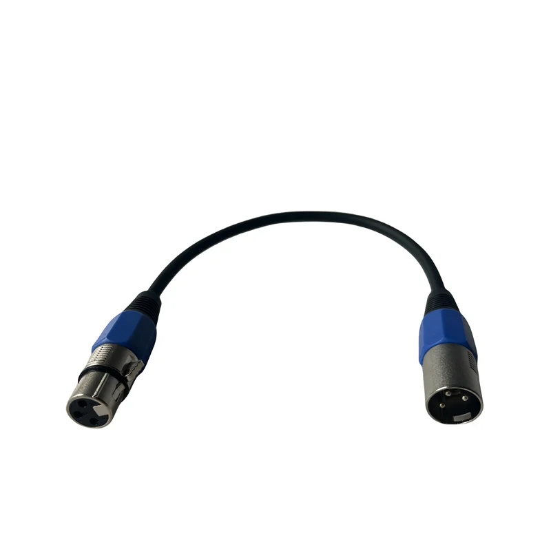 30cm Wedding Stage Cable 3-core XLR Head Signal Connection Cable DMX512 Pa Lamp Swinging Head Lamp Male Female Connection