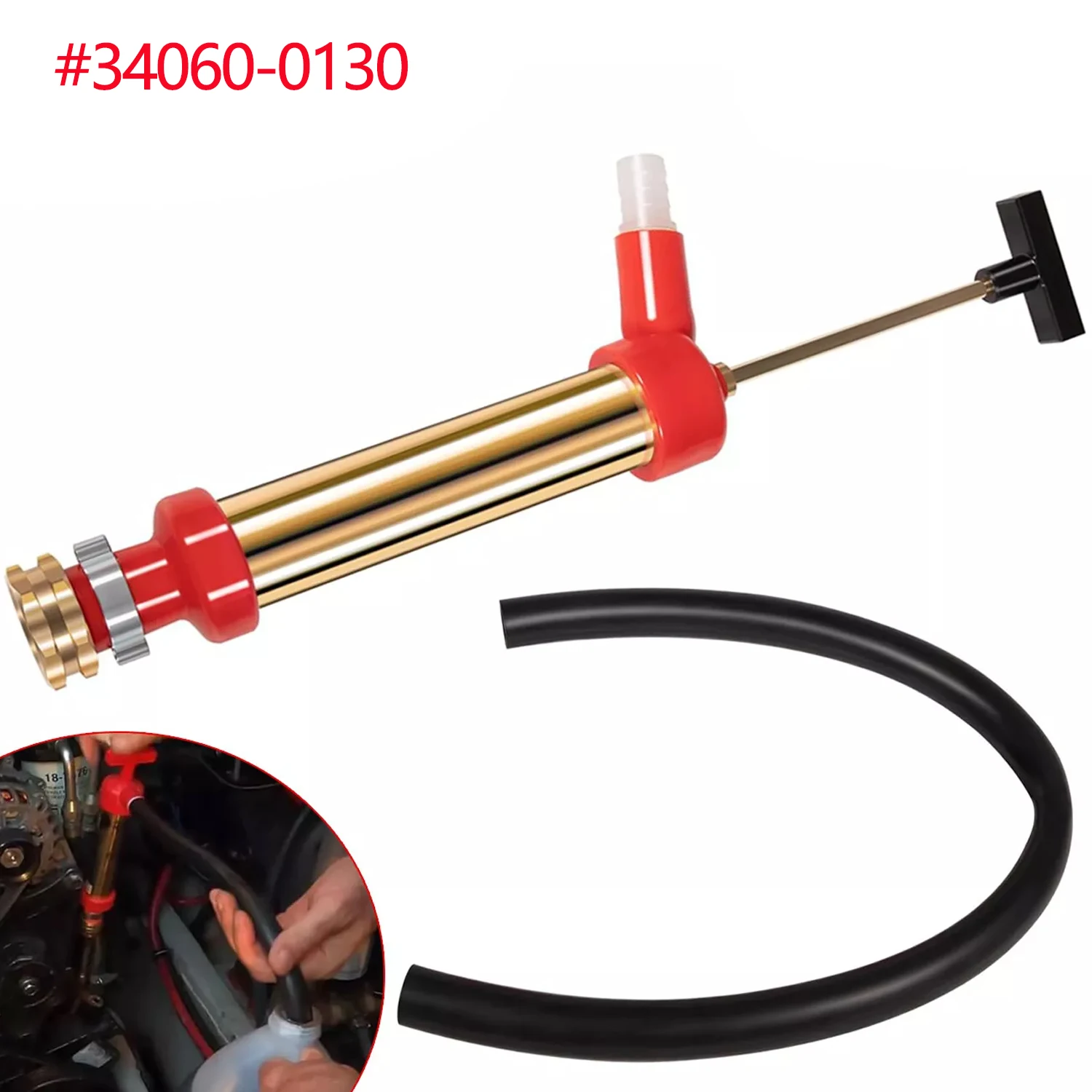 

34060-0130 Marine Engine Oil Pump, 10.25" Length, 1.25" Diameter, Fast 1 Gallon/Minute Drainage, Compatible with OMC/Mercruiser