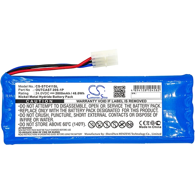 Cameron Sino 2000mAh Battery For Soundcast OUTCAST 20S-1P Outcast ICO410 Outcast ICO411a-4N Outcast ICO410-4n