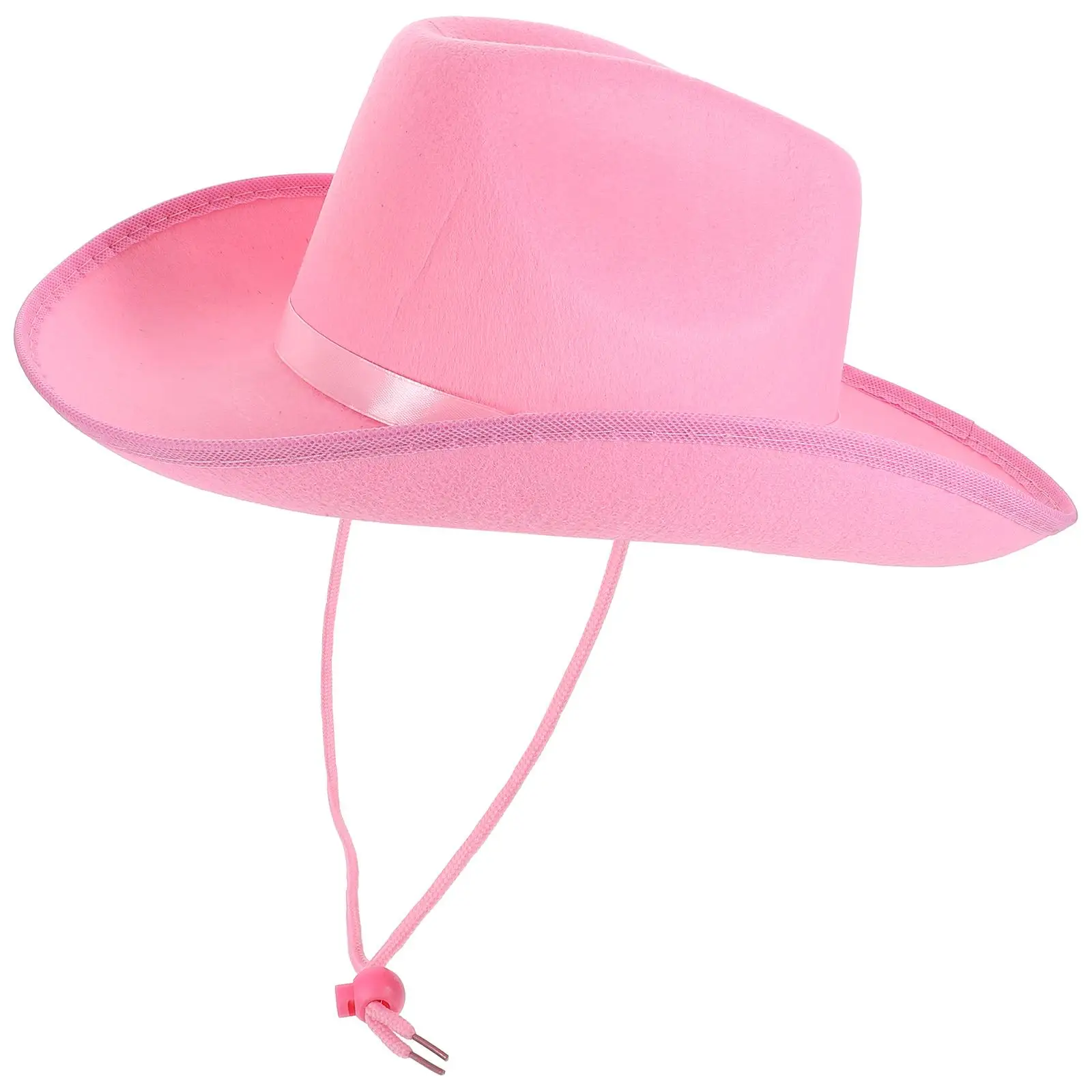 

Western Cowboy Hat Pink Non woven Shaping Party Cowgirl Hat for Women Halloween Costume Accessories Reusable Lightweight