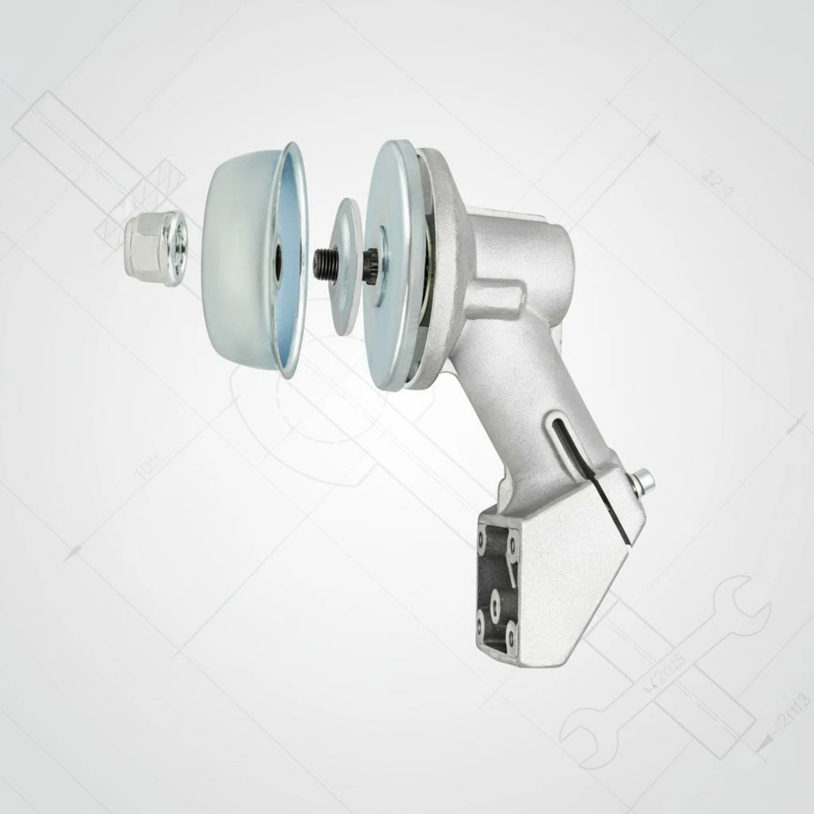 

Trimmer Gearbox Heavy Duty Strimmer Gear Head Brush Cutter Gearbox Long-Lasting Metal Body Angle Drive Head Steel Gears