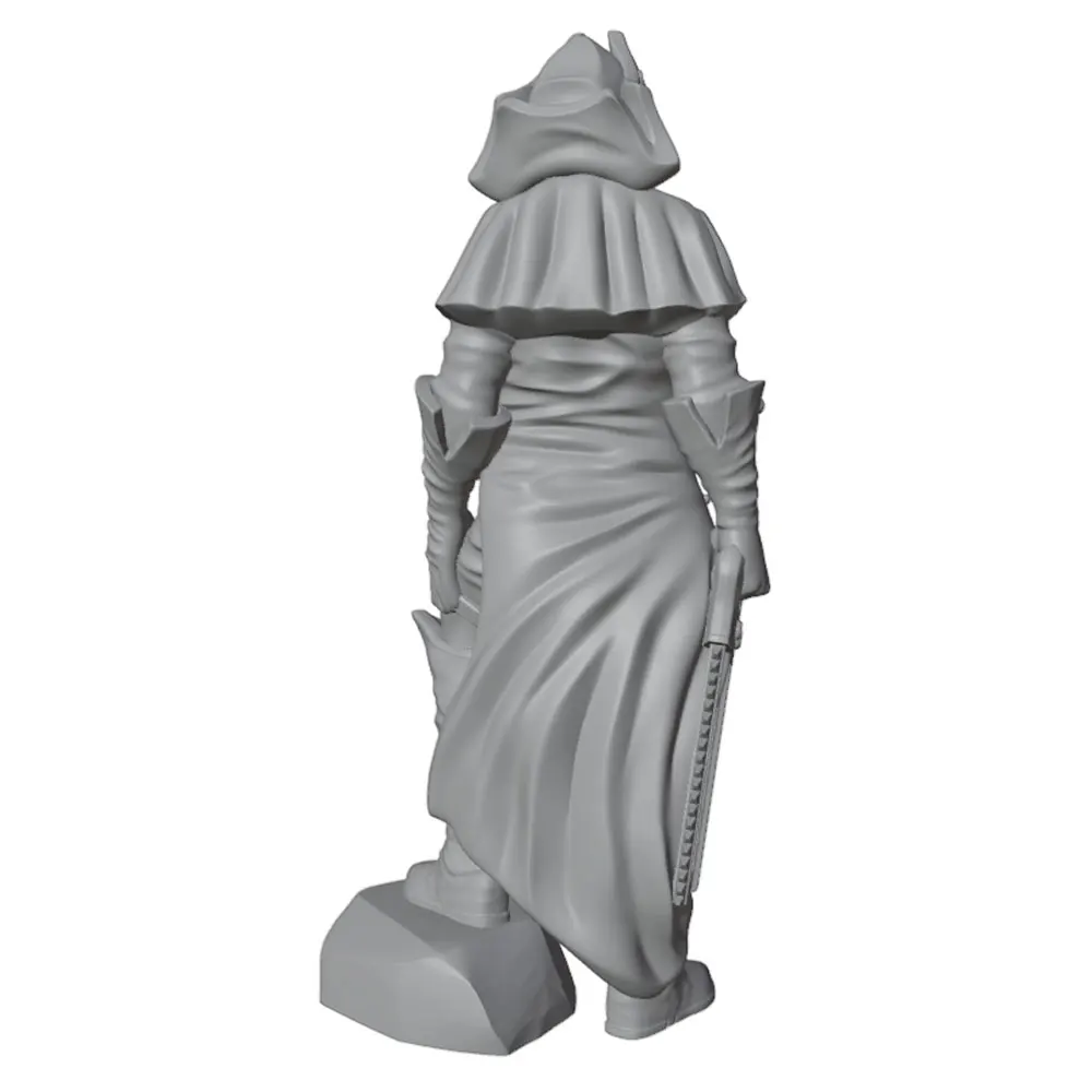 1/24 75mm A charming resin model of a bird mask, GK miniature model, 3D printed gray model doll, DIY doll model, not colored - view 2