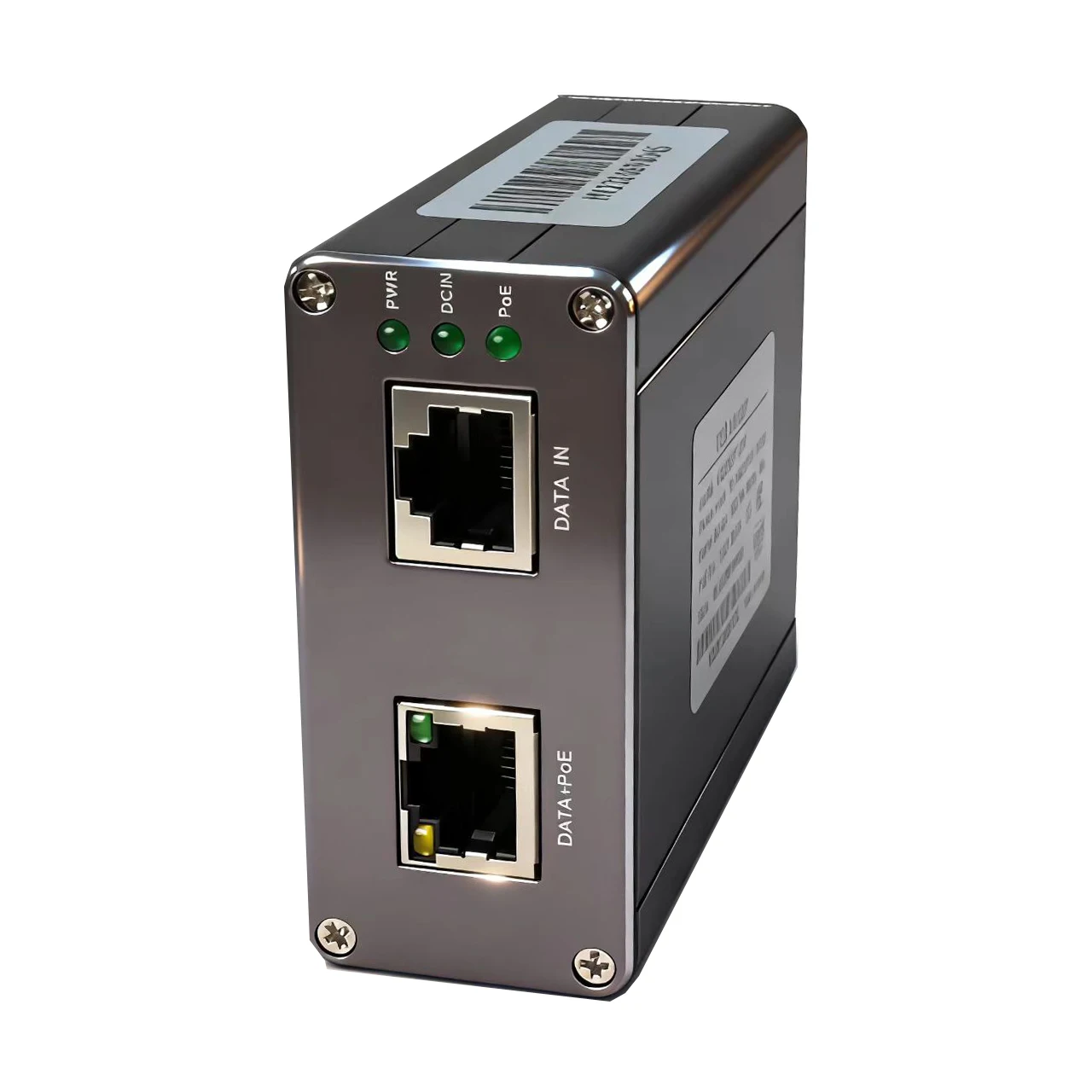 デュアルDC電源入力 2.5Gbe POEインジェクター 802.3BT 最大90w出力 産業グレードPOEアダプター