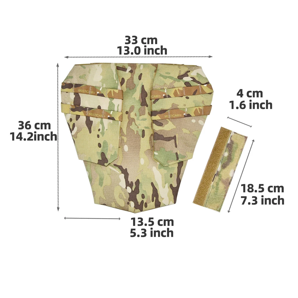 Tactical Vest  Clover Three piece Tactical Crotch Protection Board, Outdoor Sports Protection Board