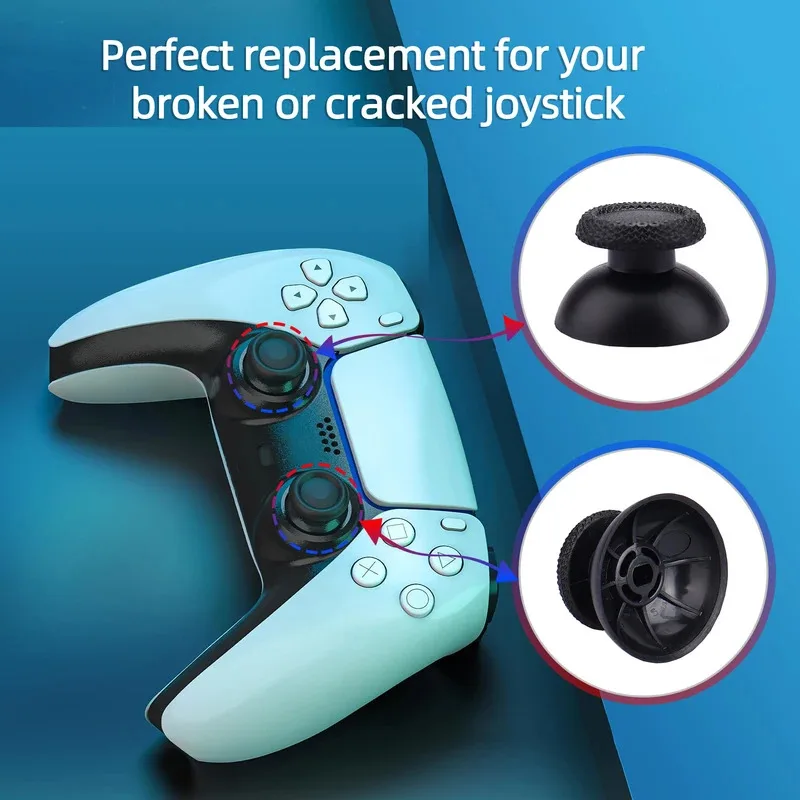 استبدال Thumbsticks لوحدة تحكم PS5 Dualsense التناظرية Thumb Sticks قبضة أجزاء مفك البراغي طقم تصليح ملحق #1